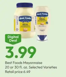 Stater Bros Best Foods Mayonnaise offer