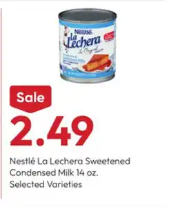 Stater Bros Nestlé La Lechera Sweetened Condensed Milk offer