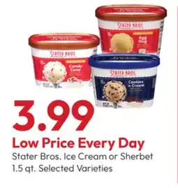 Stater Bros Stater Bros. Ice Cream or Sherbet offer