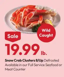 Stater Bros Snow Crab Clusters 8/Up offer