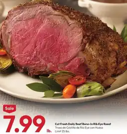 Stater Bros Fresh Beef Bone-In Rib Eye Roast offer