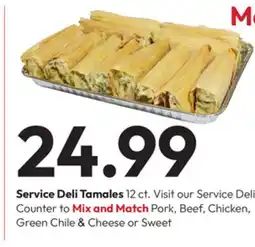 Stater Bros Service Deli Tamales offer