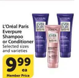 Pavilions L' Oréal Paris Everpure Shampoo or Conditioner offer