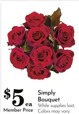 Pavilions Simply Bouquet offer
