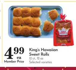 Pavilions King's Hawaiian Sweet Rolls offer