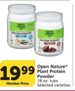 Pavilions Open Nature Plant Protein Powder offer
