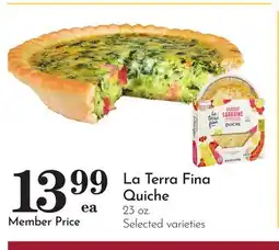 Pavilions La Terra Fina Quiche offer