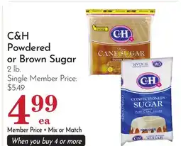 Pavilions C & H Powdered or Brown Sugar offer