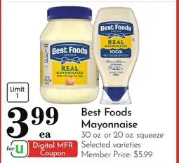 Pavilions Best Foods Mayonnaise offer