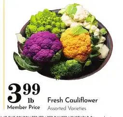 Pavilions Fresh Cauliflower offer