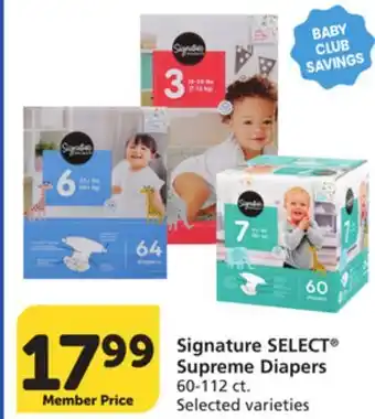 Pavilions Signature SELECT Supreme Diapers offer