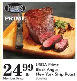 Pavilions USDA Prime Black Angus New York Strip Roast offer