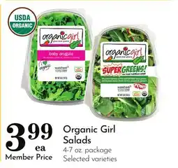 Pavilions Organic Girl Salads offer