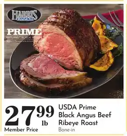 Pavilions USDA Prime Black Angus Beef Ribeye Roast offer