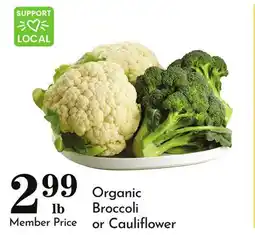 Pavilions Organic Broccoli or Cauliflower offer