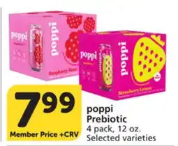 Albertsons poppi Prebiotic offer