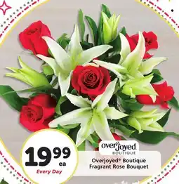 Albertsons Overjoyed Boutique Fragrant Rose Bouquet offer