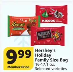 Albertsons Hershey's Holiday Family Size Bag offer