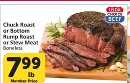 Albertsons Chuck Roast or Bottom Rump Roast or Stew Meat offer