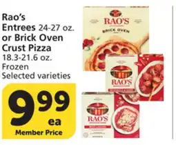 Albertsons Rao's Entrees 24-27 oz. or Brick Oven Crust Pizza 18.3-21.6 oz offer