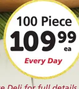 Albertsons 100 Piece Party Pack Chicken offer