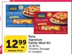 Albertsons Rana Signature Family Meal Kit offer