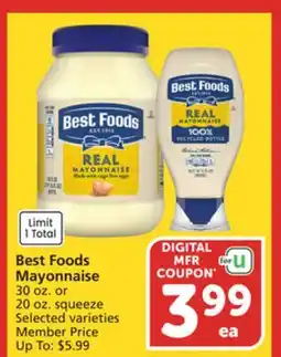 Albertsons Best Foods Mayonnaise offer