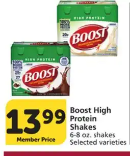 Albertsons Boost High Protein Shakes offer