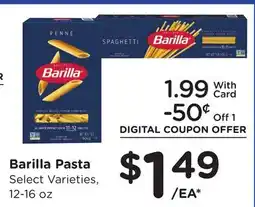 Ralphs Barilla Pasta offer