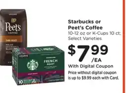 Ralphs Starbucks or Peet's Coffee offer