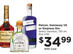 Ralphs Patron, Hennessy VS or Empress Gin offer