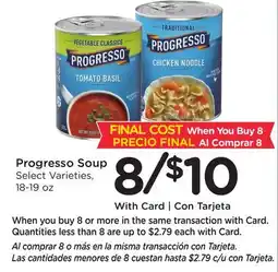 Ralphs Progresso Soup offer