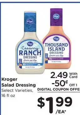 Ralphs Kroger Salad Dressing offer