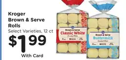 Ralphs Kroger Brown & Serve Rolls offer
