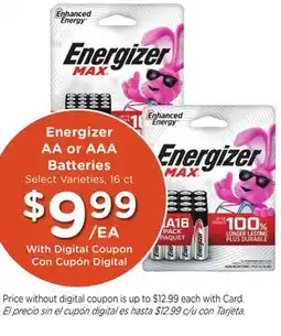 Ralphs Energizer AA or AAA Batteries offer