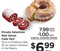 Ralphs Private Selection Red Velvet Cake Roll offer