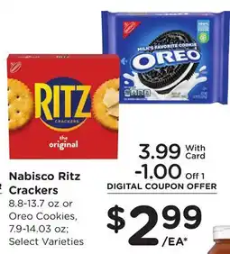 Ralphs Nabisco Ritz Crackers offer