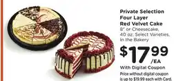 Ralphs Private Selection Four Layer Red Velvet Cake offer