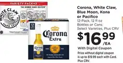 Ralphs Corona, White Claw, Blue Moon, Kona or Pacifico offer