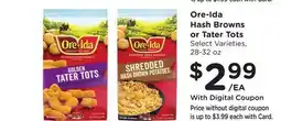 Ralphs Ore-Ida Hash Browns or Tater Tots offer