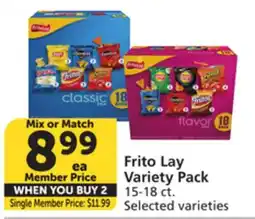 Vons Frito Lay Variety Pack offer