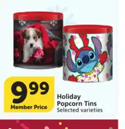 Vons Holiday Popcorn Tins offer