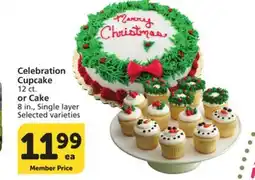 Vons Celebration Cupcake 12 ct. or Cake 8 in., Single layer offer