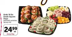 Vons Grab'N Go Snack Square Trays offer
