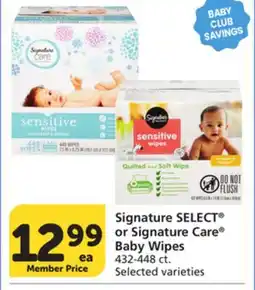 Vons Signature SELECT or Signature Care Baby Wipes offer