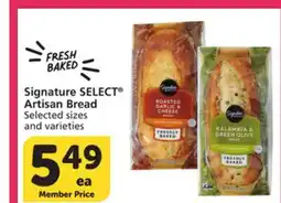 Vons Signature SELECT Artisan Bread offer