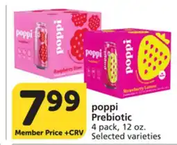 Vons poppi Prebiotic offer