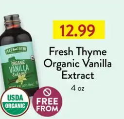 Fresh Thyme Fresh Thyme Organic Vanilla Extract offer