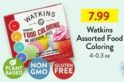 Fresh Thyme Watkins Assorted Food Coloring offer