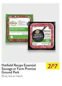 Fresh Thyme Hatfield Recipe Essential Sausage or Farm Promise Ground Pork offer